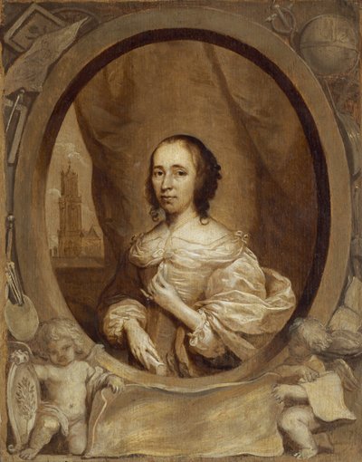 Anna Maria van Schurman, 1657 by Cornelius Janssen van Ceulen